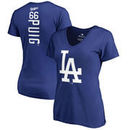 Yasiel Puig Los Angeles Dodgers Fanatics Branded Women's Backer V-Neck T-Shirt – Royal