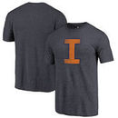 Illinois Fighting Illini Fanatics Branded College Vault Primary Logo Tri-Blend T-Shirt - Navy