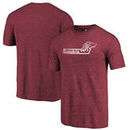Southern Illinois Salukis Fanatics Branded College Vault Primary Logo Tri-Blend T-Shirt - Garnet