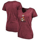 Minnesota Golden Gophers Fanatics Branded Women's College Vault Primary Logo Tri-Blend V-Neck T-Shirt - Maroon