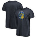 Montana State Bobcats Fanatics Branded College Vault Primary Logo Shadow Washed T-Shirt - Navy
