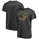 Vanderbilt Commodores Fanatics Branded College Vault Primary Logo Shadow Washed T-Shirt - Black