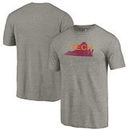 Virginia Tech Hokies Fanatics Branded College Vault Primary Logo Tri-Blend T-Shirt - Gray