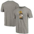 Wake Forest Demon Deacons Fanatics Branded College Vault Primary Logo Tri-Blend T-Shirt - Gray