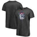Fresno State Bulldogs Fanatics Branded College Vault Primary Team Logo Shadow Washed T-Shirt - Black