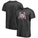 Montana Grizzlies Fanatics Branded College Vault Primary Team Logo Shadow Washed T-Shirt - Black