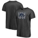 New Hampshire Wildcats Fanatics Branded College Vault Primary Team Logo Shadow Washed T-Shirt - Black