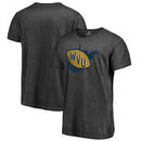 West Virginia Mountaineers Fanatics Branded College Vault Primary Team Logo Shadow Washed T-Shirt - Black