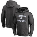 Toronto Maple Leafs Fanatics Branded Victory Arch Fleece Pullover Hoodie – Heathered Gray