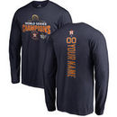 Houston Astros Fanatics Branded 2017 World Series Champions Full Count Personalized Long Sleeve T-Shirt - Navy