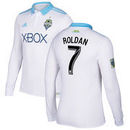 Cristian Roldan Seattle Sounders FC adidas Long Sleeve 2016 Authentic Secondary Jersey - White