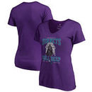 Charlotte Hornets Fanatics Branded Women's Star Wars Roll Deep with the Empire V-Neck T-Shirt - Purple
