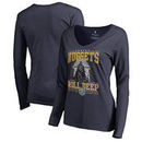 Denver Nuggets Fanatics Branded Women's Star Wars Roll Deep with the Empire Long Sleeve T-Shirt - Navy