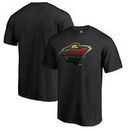 Minnesota Wild Fanatics Branded Primary Logo Midnight Mascot T-Shirt - Black