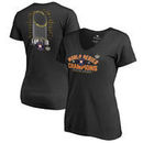 Houston Astros Fanatics Branded Women's 2017 World Series Champions Trophy Roster T-Shirt - Black