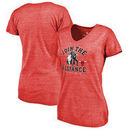 Chicago Bulls Fanatics Branded Women's Star Wars Alliance Tri-Blend T-Shirt - Red