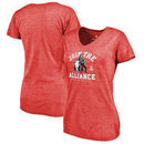 Houston Rockets Fanatics Branded Women's Star Wars Alliance Tri-Blend T-Shirt - Red