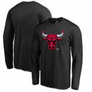 Chicago Bulls Fanatics Branded Midnight Mascot Long Sleeve T-Shirt - Black