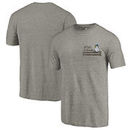 Mid. Tenn. St. Blue Raiders Fanatics Branded College Vault Left Chest Distressed Tri-Blend T-Shirt - Gray