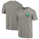North Texas Mean Green Fanatics Branded College Vault Left Chest Distressed Tri-Blend T-Shirt - Gray