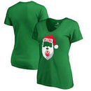 Edmonton Oilers Fanatics Branded Women's Jolly Slim Fit V-Neck T-Shirt - Kelly Green