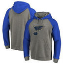 St. Louis Blues Fanatics Branded Big & Tall Team Distressed Pullover Hoodie - Heathered Gray
