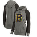 Boston Bruins Fanatics Branded Women's Hometown Collection Tri-Blend Raglan Hoodie – Heathered Gray