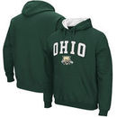 Ohio Bobcats Stadium Athletic Arch & Logo Tackle Twill Pullover Hoodie – Green