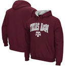 Texas A&M Aggies Stadium Athletic Arch & Logo Tackle Twill Pullover Hoodie – Maroon