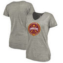 Cleveland Cavaliers Fanatics Branded Women's One for All Hometown Collection Tri-Blend T-Shirt - Heathered Gray