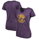 Los Angeles Lakers Fanatics Branded Women's LA Surf Hometown Collection Tri-Blend T-Shirt - Purple