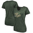Milwaukee Bucks Fanatics Branded Women's Deer Script Hometown Collection Tri-Blend T-Shirt - Green