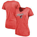 Portland Trail Blazers Fanatics Branded Women's Blazers Hometown Collection Tri-Blend T-Shirt - Red