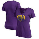 New Orleans Pelicans Fanatics Branded Women's NOLA Beads Hometown Collection T-Shirt - Purple