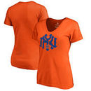 New York Knicks Fanatics Branded Women's Ligature Hometown Collection T-Shirt - Orange