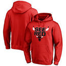 Chicago Bulls Fanatics Branded Big & Tall See Red Hometown Collection Pullover Hoodie - Red