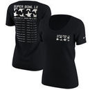 Nike Women's Super Bowl LII Kickoff Scoop Neck T-Shirt – Black