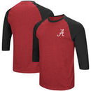 Alabama Crimson Tide Colosseum Raglan 3/4-Sleeve T-Shirt – Crimson/Black