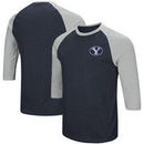 BYU Cougars Colosseum Raglan 3/4-Sleeve T-Shirt – Navy/Gray