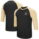 Colorado Buffaloes Colosseum Raglan 3/4-Sleeve T-Shirt – Black/Gold