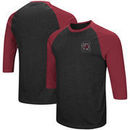 South Carolina Gamecocks Colosseum Raglan 3/4-Sleeve T-Shirt – Black/Garnet