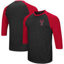 Texas Tech Red Raiders Colosseum Raglan 3/4-Sleeve T-Shirt – Black/Red
