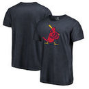 St. Louis Cardinals Fanatics Branded Forbes Shadow Washed T-Shirt - Navy