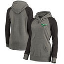 New York Jets NFL Pro Line by Fanatics Branded Women's Plus Sizes Vintage Lounge Pullover Hoodie - Heathered Gray