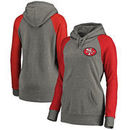 San Francisco 49ers NFL Pro Line by Fanatics Branded Women's Plus Sizes Vintage Lounge Pullover Hoodie - Heathered Gray
