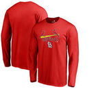 St. Louis Cardinals Fanatics Branded Big & Tall Team Lockup Long Sleeve T-Shirt - Red