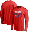 Kelvin Benjamin Buffalo Bills NFL Pro Line by Fanatics Branded Hometown Collection Grit Long Sleeve T-Shirt – Red