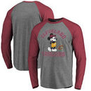 Cleveland Cavaliers Fanatics Branded Disney Tradition Long Sleeve Tri-Blend Raglan T-Shirt - Ash