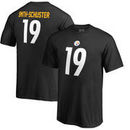 JuJu Smith-Schuster Pittsburgh Steelers NFL Pro Line by Fanatics Branded Youth Authentic Stack Name & Number T-Shirt – Black