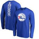 Ben Simmons Philadelphia 76ers Fanatics Branded Backer Name & Number Long Sleeve T-Shirt - Royal